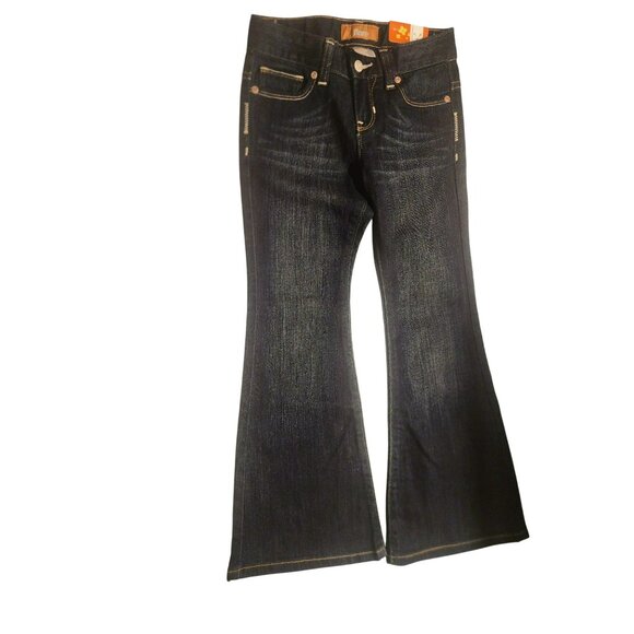 Old Navy Womens Flare Denim Jeans Size 6 Dark Wash New With Tags - Picture 1 of 7